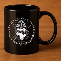 Sacred Heart Of Jesus Catholic Devotion 11oz C Handle Ceramic Mug