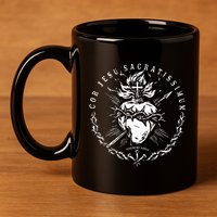 Sacred Heart Of Jesus Catholic Devotion 11oz C Handle Ceramic Mug