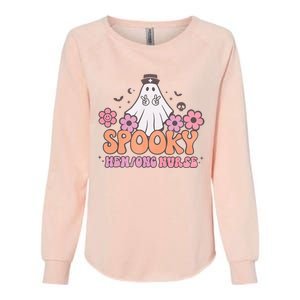 Spooky Hem Onc Nurse Halloween Cute Ghost Oncology Nurse RN  Womens California Wash Sweatshirt