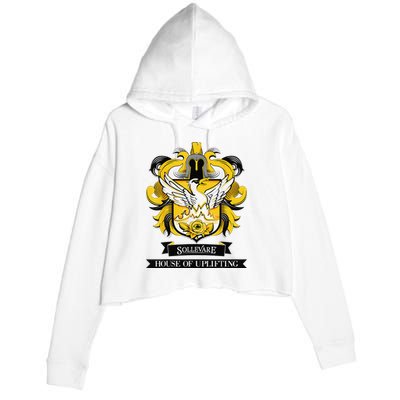 Sollevare House Of Uplifting Rca Rising School Spirit Crop Fleece Hoodie