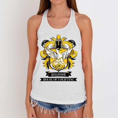 Sollevare House Of Uplifting Rca Rising School Spirit Women's Knotted Racerback Tank