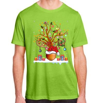 Santa Hat Onion Lighting Xmas Gift Onion Christmas Tree Adult ChromaSoft Performance T-Shirt