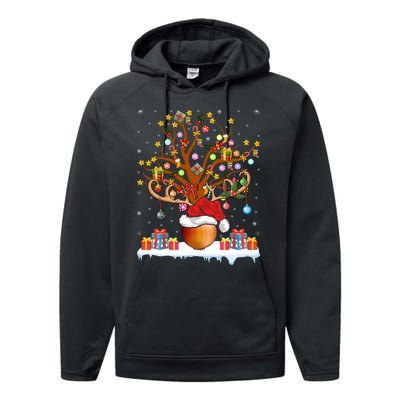 Santa Hat Onion Lighting Xmas Gift Onion Christmas Tree Performance Fleece Hoodie