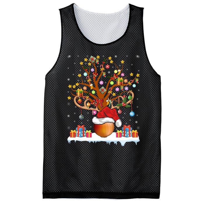 Santa Hat Onion Lighting Xmas Gift Onion Christmas Tree Mesh Reversible Basketball Jersey Tank