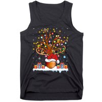 Santa Hat Onion Lighting Xmas Gift Onion Christmas Tree Tank Top