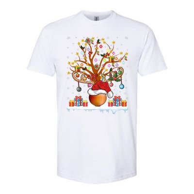 Santa Hat Onion Lighting Xmas Gift Onion Christmas Tree Softstyle CVC T-Shirt