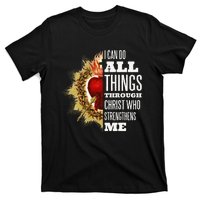 Sacred Heart of Jesus I Can Do All Things Through Christ T-Shirt