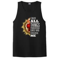 Sacred Heart of Jesus I Can Do All Things Through Christ PosiCharge Competitor Tank