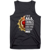 Sacred Heart of Jesus I Can Do All Things Through Christ Tank Top