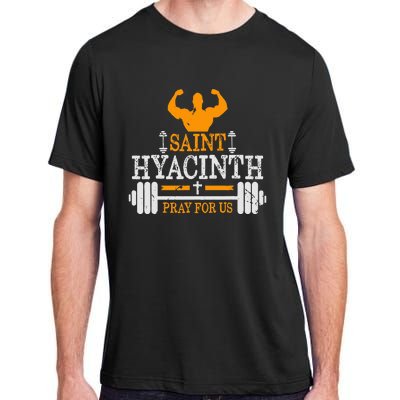 St Hyacinth Of Poland Saint Of Weightlifting Catholic Adult ChromaSoft Performance T-Shirt