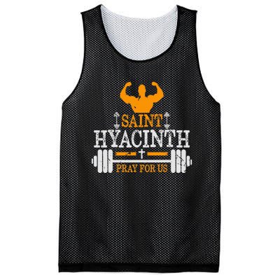 St Hyacinth Of Poland Saint Of Weightlifting Catholic Mesh Reversible Basketball Jersey Tank