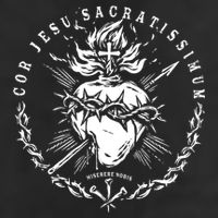 Sacred Heart Of Jesus Catholic Devotion 7 Panel Mesh Trucker Snapback Hat