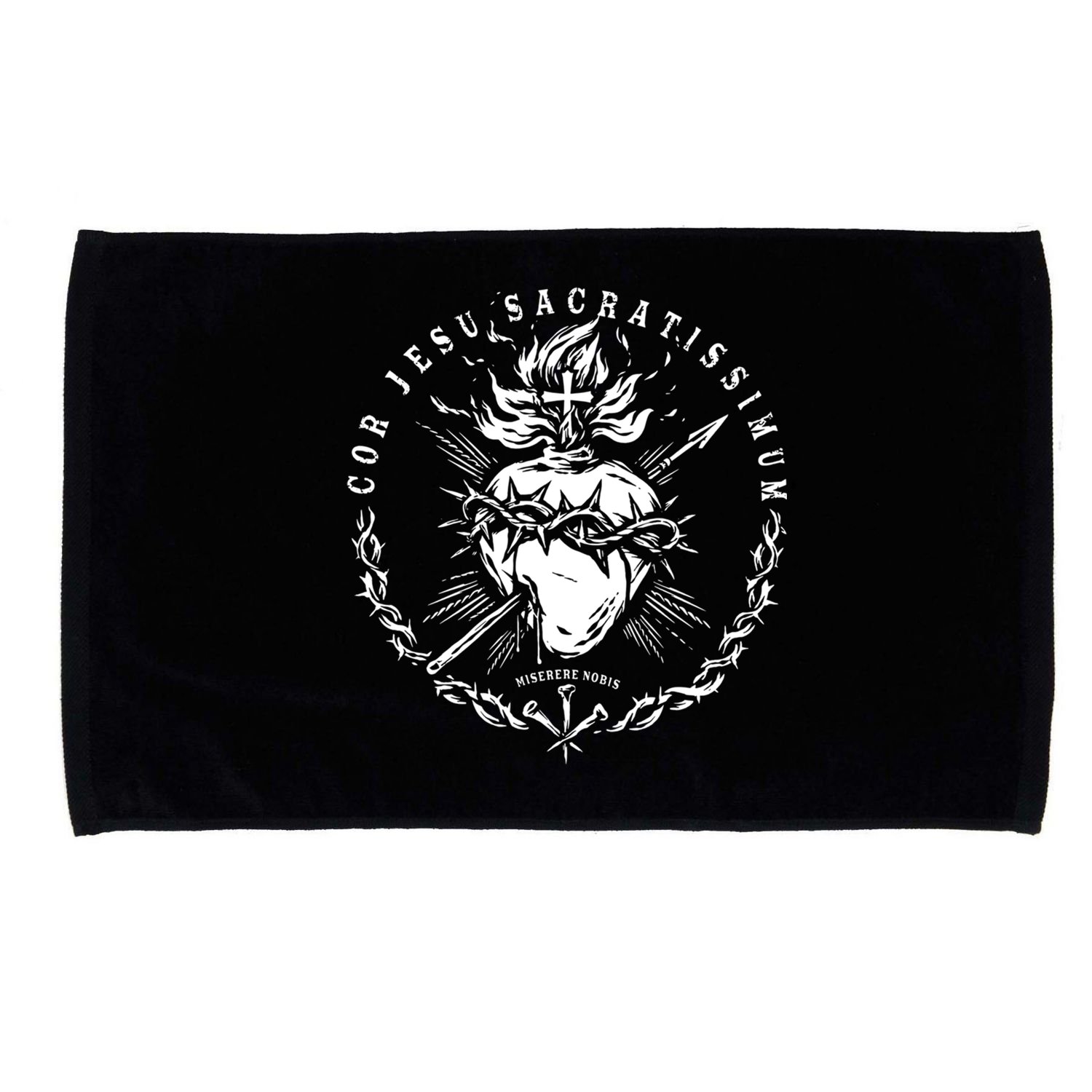 Sacred Heart Of Jesus Catholic Devotion Microfiber Hand Towel