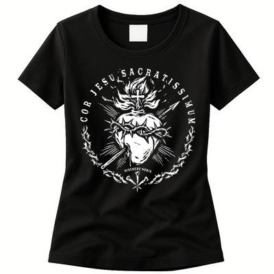Sacred Heart Of Jesus Catholic Devotion Womens T-Shirt