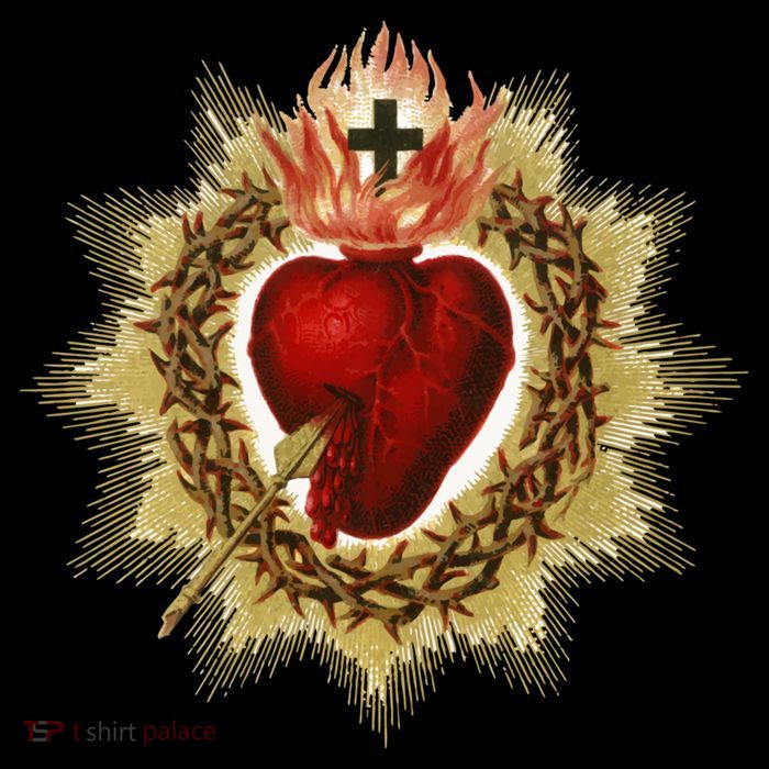 Sacred Heart Of Jesus Christ Catholic Blessing Vintage Art Gift Flatbill Hat