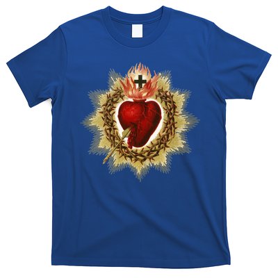 Sacred Heart Of Jesus Christ Catholic Blessing Vintage Art Gift T-Shirt