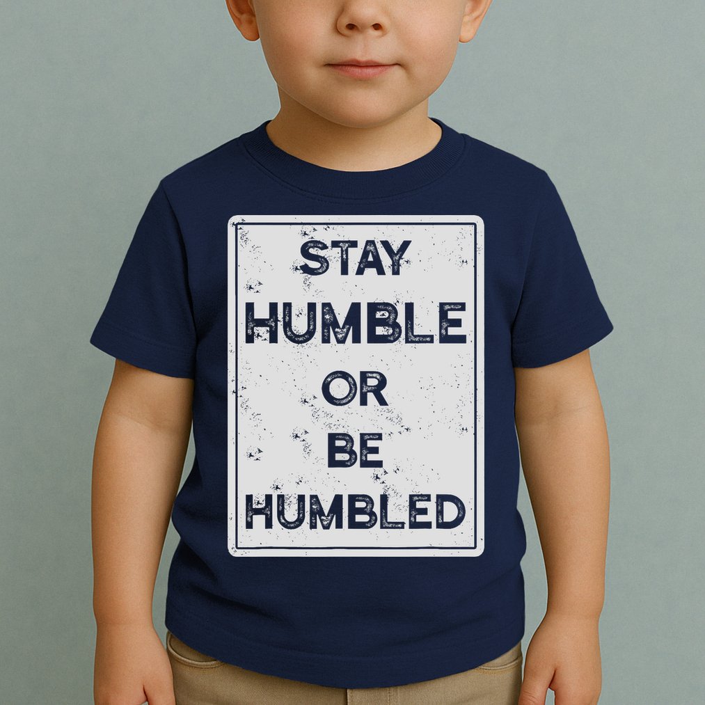 Stay Humble Or Be Humbled For People Live Positive Life Toddler T-Shirt