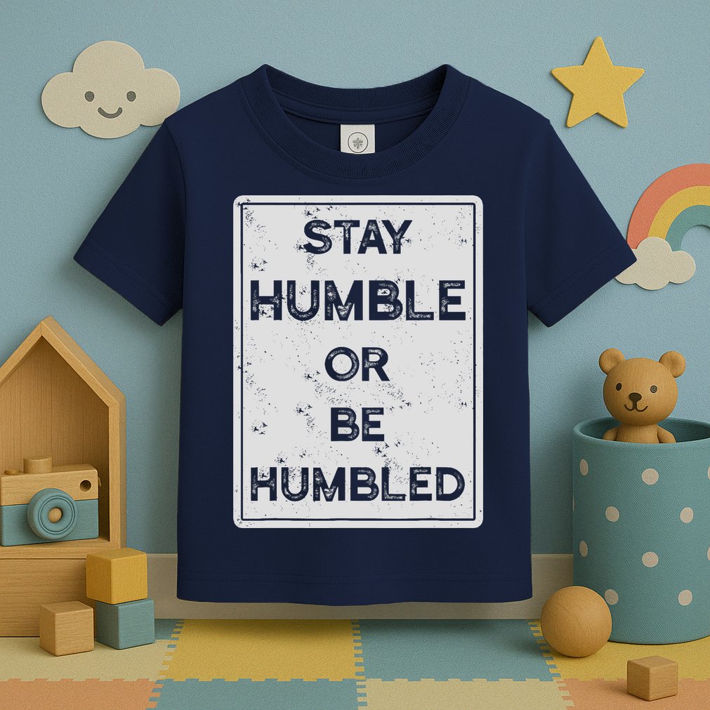 Stay Humble Or Be Humbled For People Live Positive Life Toddler T-Shirt