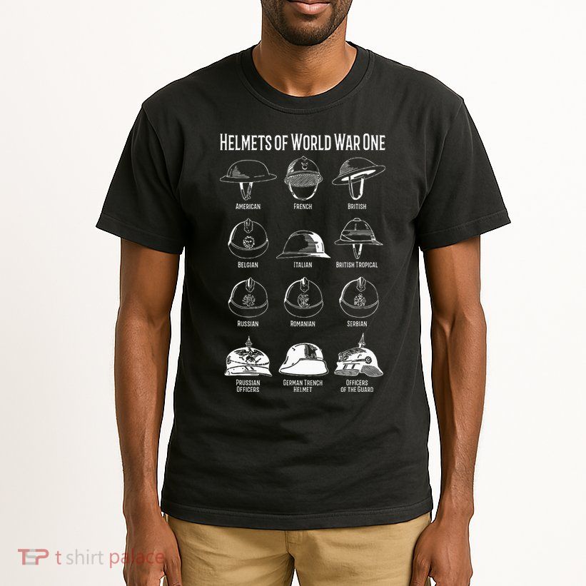 Soldiers Helmets Of World War One Wwi Diagrams Tall T-Shirt