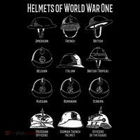 Soldiers Helmets Of World War One Wwi Diagrams Tall T-Shirt