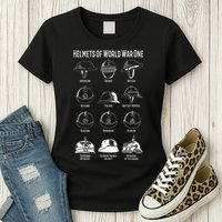 Soldiers Helmets Of World War One Wwi Diagrams Womens T-Shirt