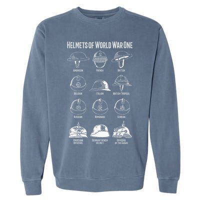 Soldiers Helmets Of World War One Wwi Diagrams Garment-Dyed Sweatshirt