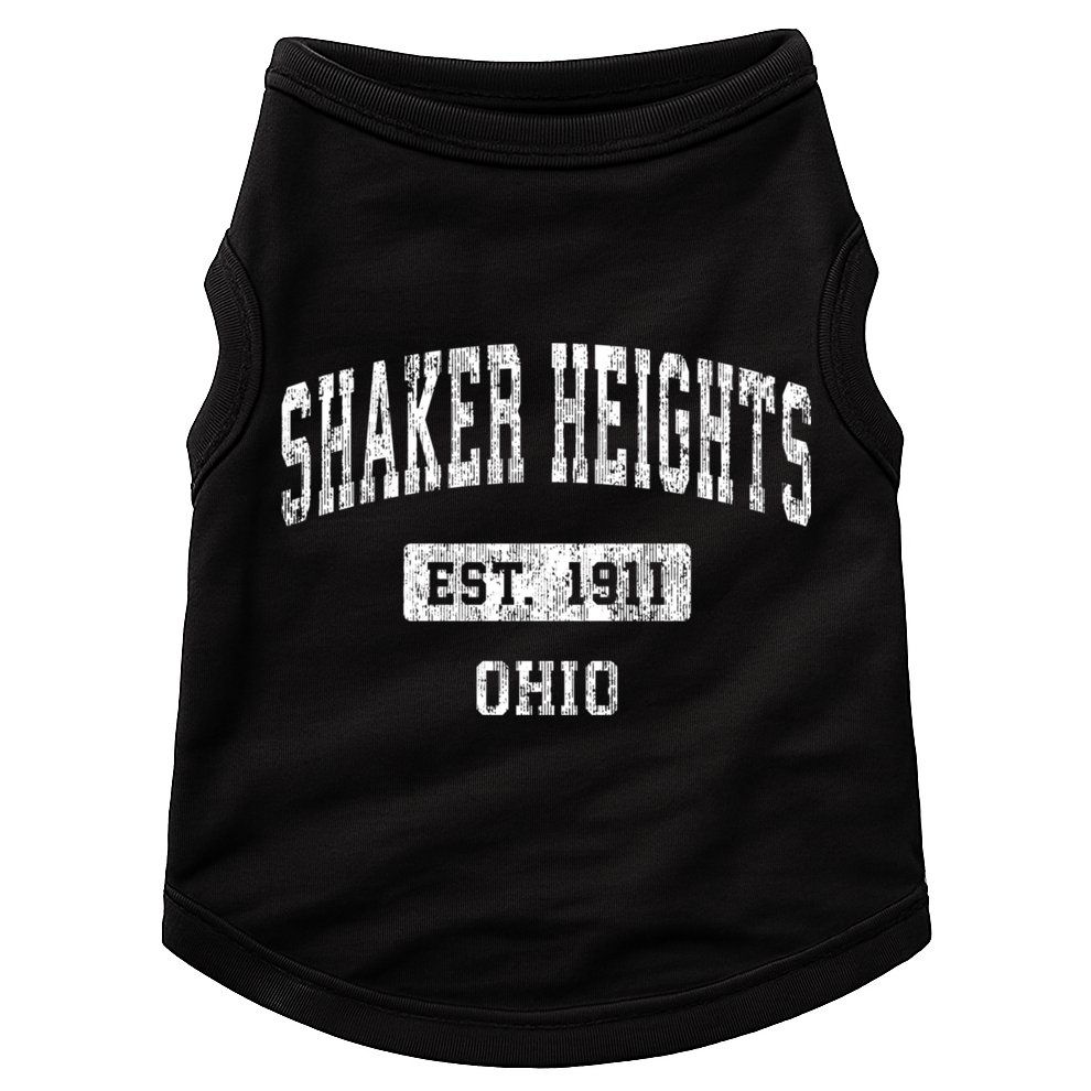 Shaker Heights Ohio Oh Vintage Sports Doggie Tank