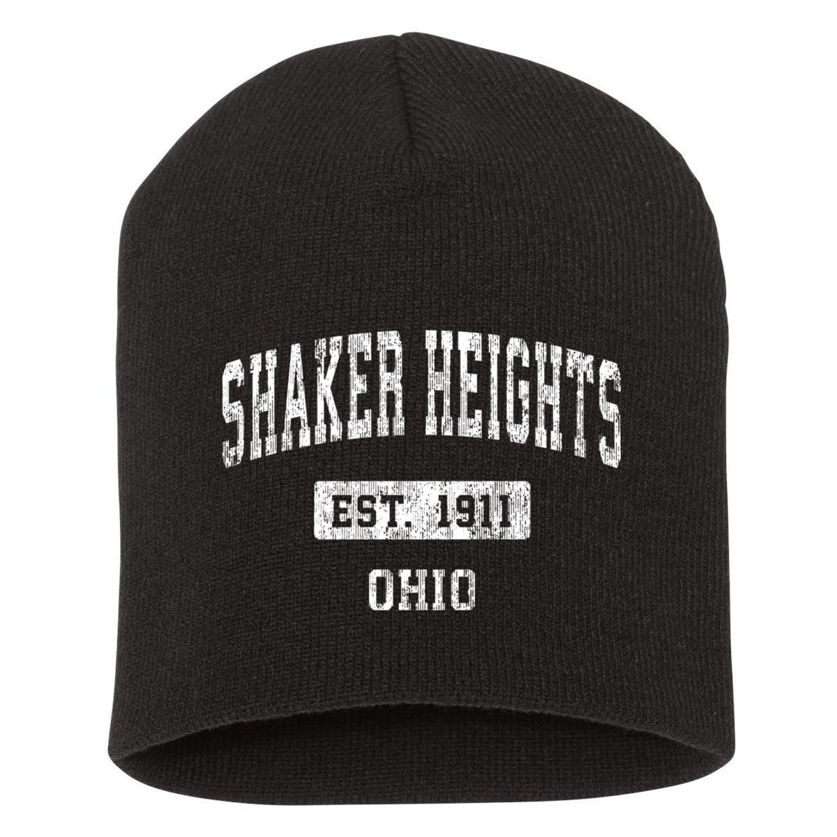 Shaker Heights Ohio Oh Vintage Sports Short Acrylic Beanie