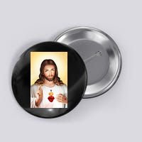 Sacred Heart Of Jesus Christ Christian God Illustration Button