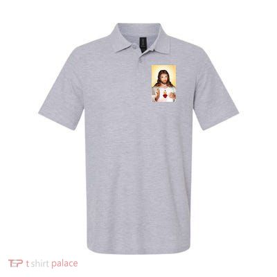 Sacred Heart Of Jesus Christ Christian God Illustration Polo