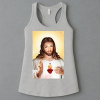 Sacred Heart Of Jesus Christ Christian God Illustration Womens Tank Top