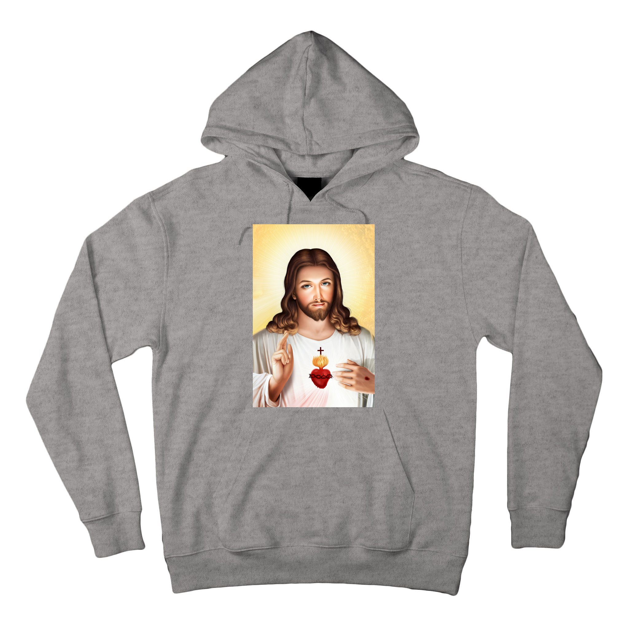 Sacred Heart Of Jesus Christ Christian God Illustration Tall Hoodie
