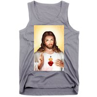 Sacred Heart Of Jesus Christ Christian God Illustration Tank Top