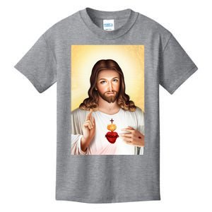 Sacred Heart Of Jesus Christ Christian God Illustration Kids T-Shirt