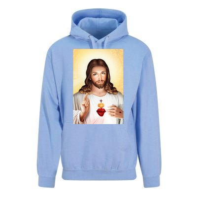 Sacred Heart Of Jesus Christ Christian God Illustration Unisex Surf Hoodie