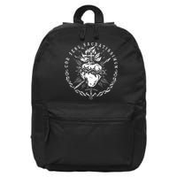 Sacred Heart Of Jesus Catholic Devotion 16 in Basic Backpack
