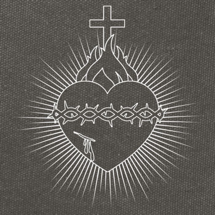 Sacred Heart Of Jesus Christian Catholic Devotion Cotton Canvas Backpack