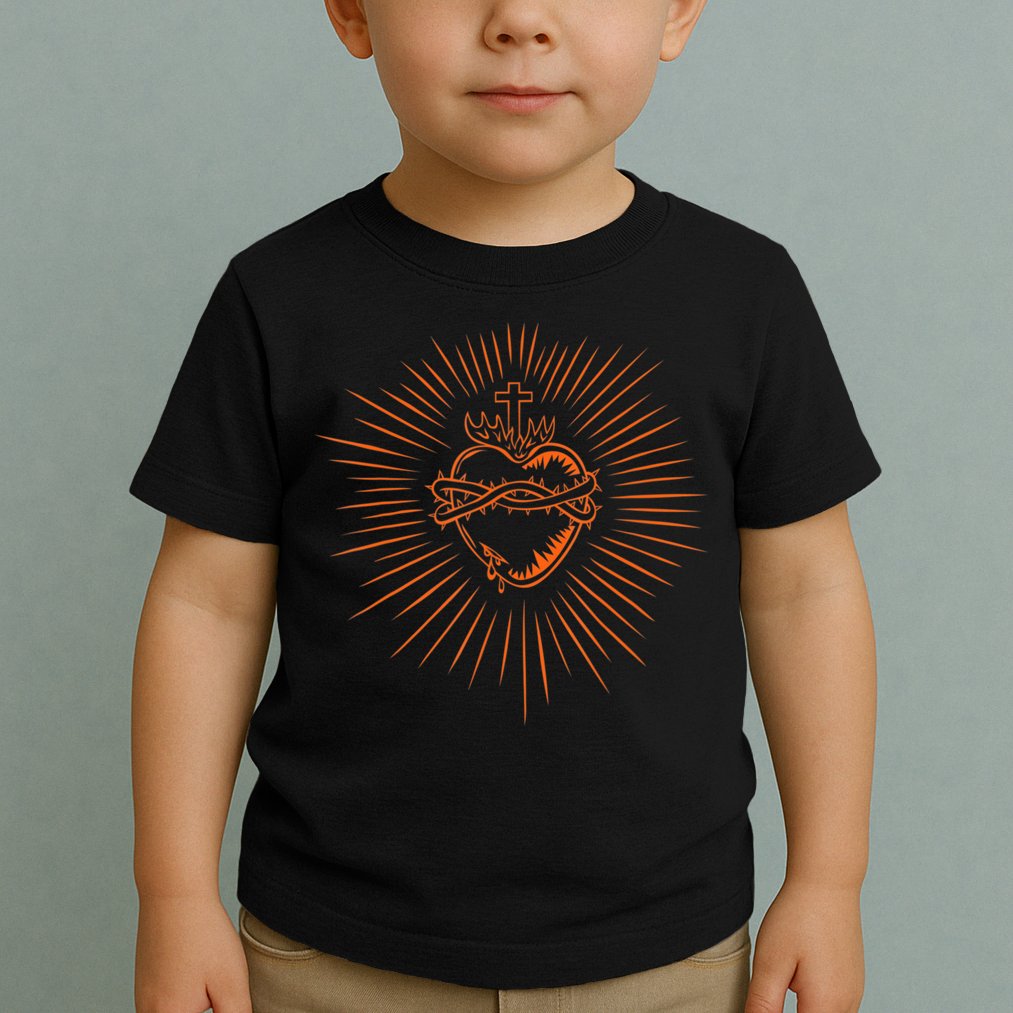 Sacred Heart Of Jesus Devotion Catholic Toddler T-Shirt