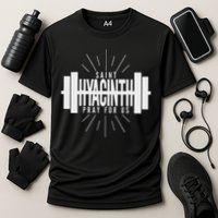 St Hyacinth Of Poland Patron Saint Of Weightlifting Cooling Performance Crew T-Shirt