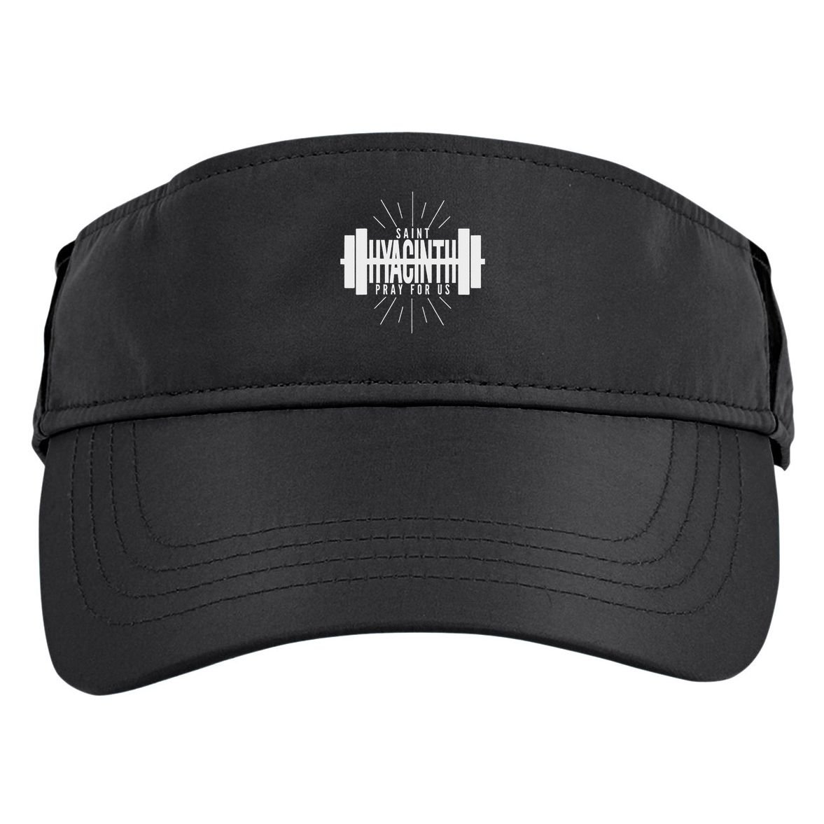 St Hyacinth Of Poland Patron Saint Of Weightlifting Adult Drive Performance Visor