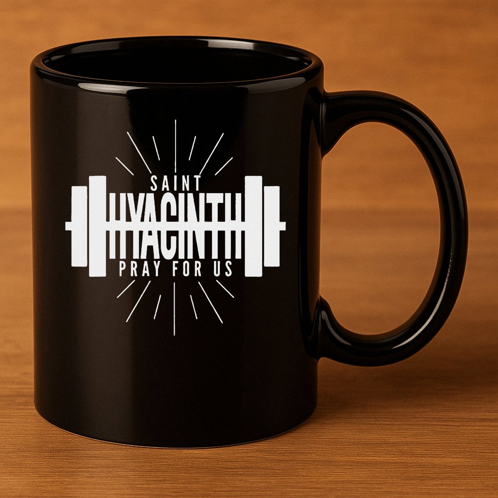 St Hyacinth Of Poland Patron Saint Of Weightlifting 11oz C Handle Ceramic Mug