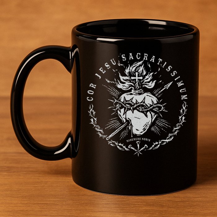 Sacred Heart Of Jesus 11oz C Handle Ceramic Mug