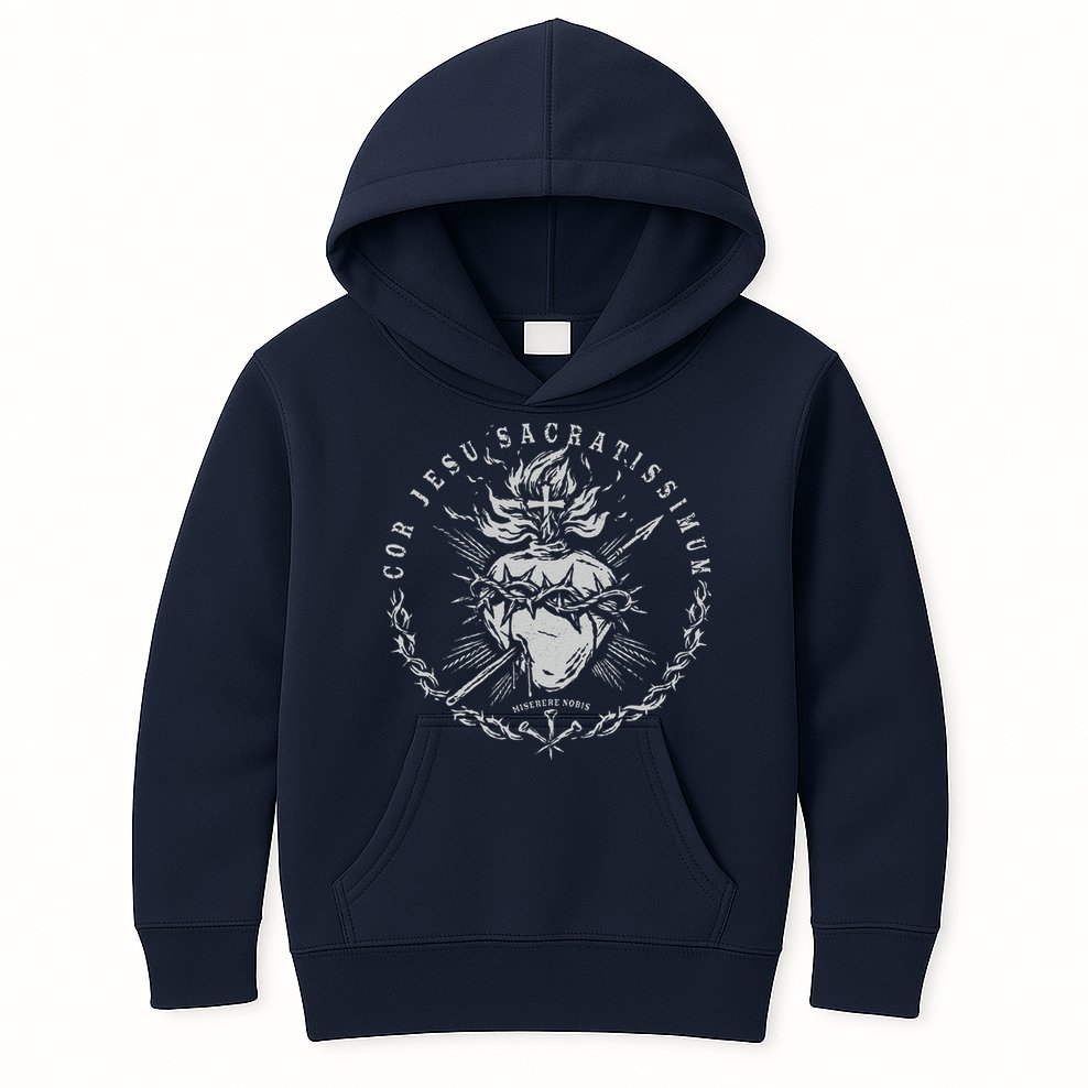 Sacred Heart Of Jesus Kids Hoodie