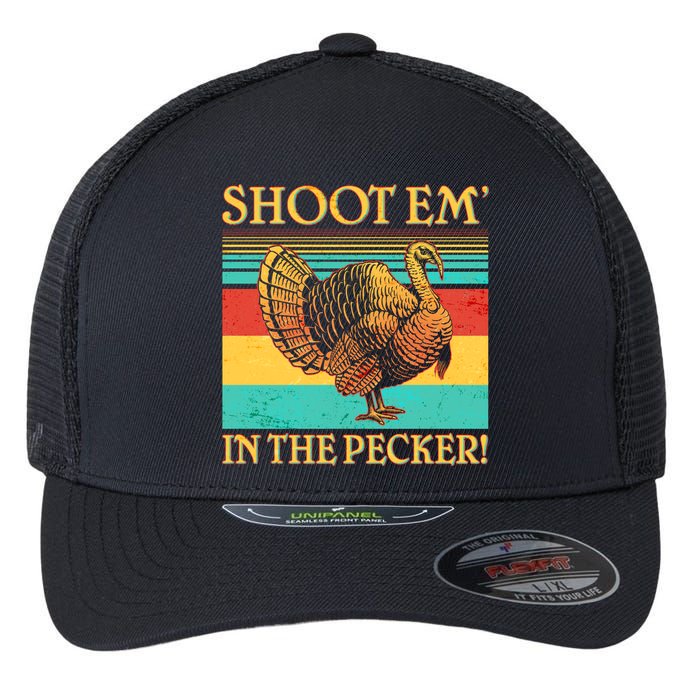 Shoot Em In the Pecker Flexfit Unipanel Trucker Cap