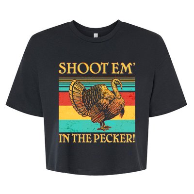 Shoot Em In the Pecker Bella+Canvas Jersey Crop Tee