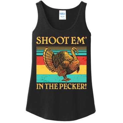 Shoot Em In the Pecker Ladies Essential Tank