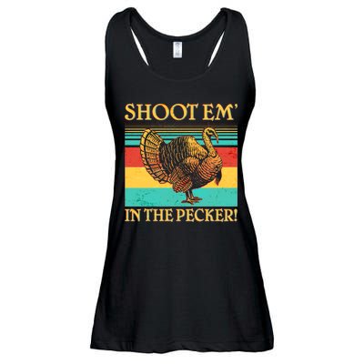 Shoot Em In the Pecker Ladies Essential Flowy Tank