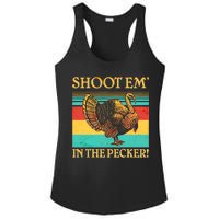 Shoot Em In the Pecker Ladies PosiCharge Competitor Racerback Tank