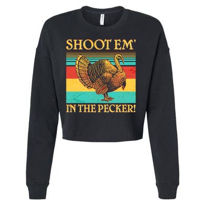 Shoot Em In the Pecker Cropped Pullover Crew