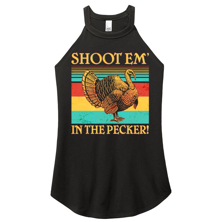 Shoot Em In the Pecker Women's Perfect Tri Rocker Tank